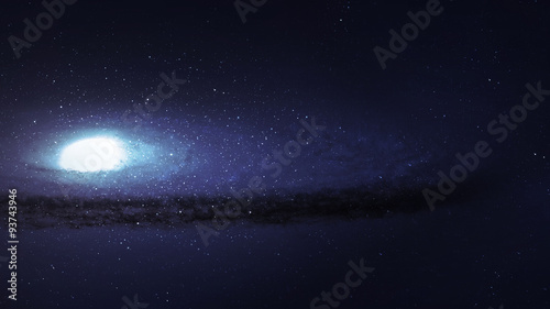 High resolution Incredibly beautiful spiral galaxy somewhere in