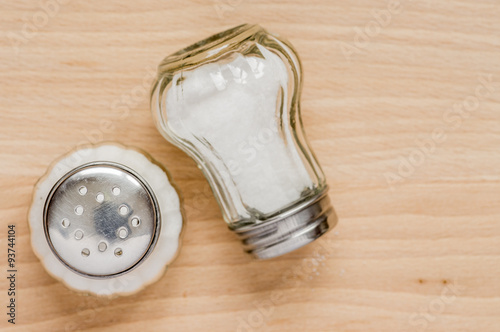 Castor glass with salt