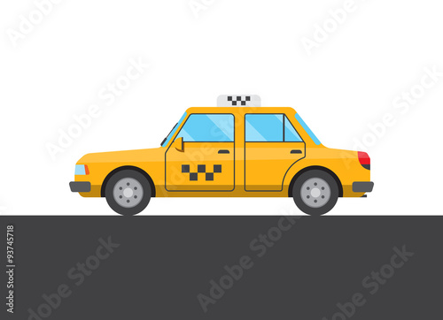 Yellow taxi picture