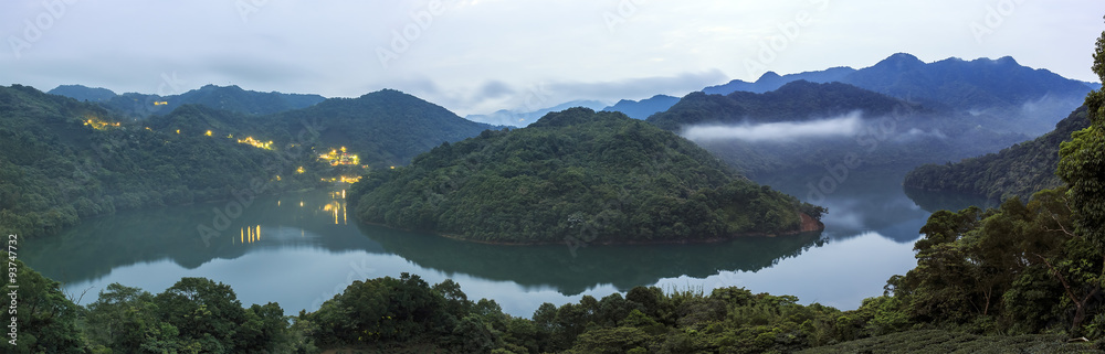 Mountain and nature landscape view at Shiding, Taiwan