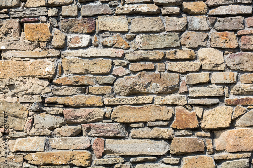 part of a stone wall, for background or texture.