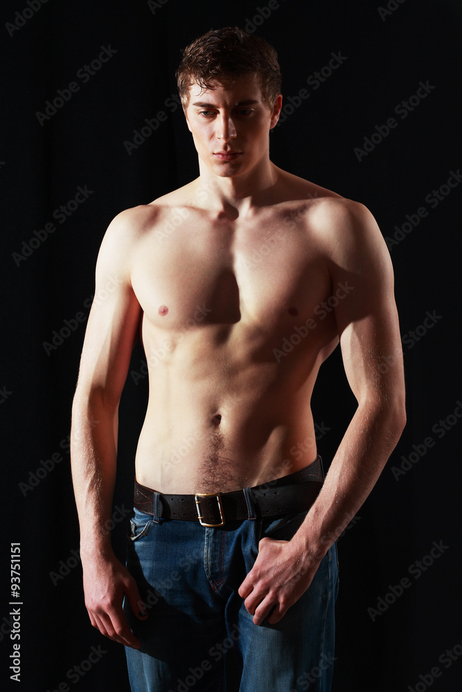 Fototapeta premium Muscle sexy young man