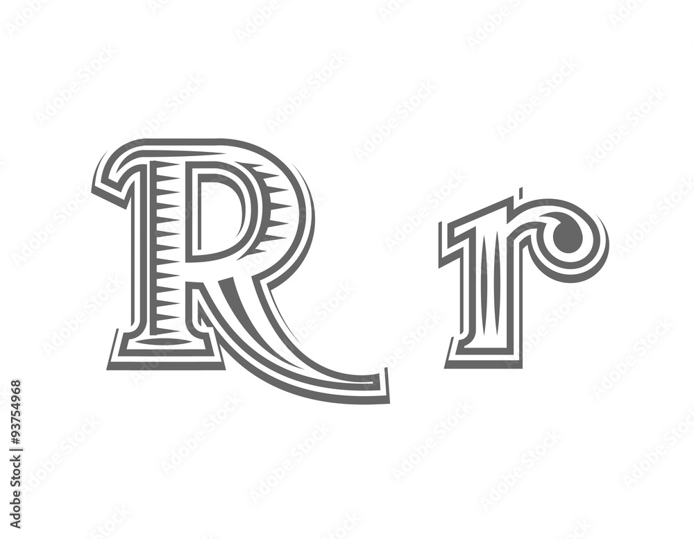 rr logo, r logo initial letter design template designed based vector format  #Ad letter#design#initial#rr | Lettering design, Rr logo, Letter logo design