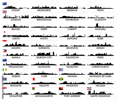 City skyline Australia and the Island country