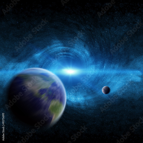 Fototapeta Naklejka Na Ścianę i Meble -  Black hole in space