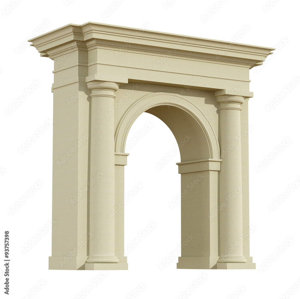 Fototapeta premium Perspective view of a classic arch