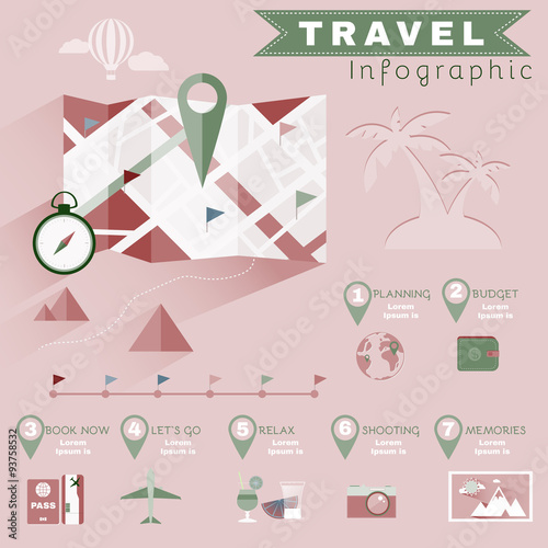 Travel Planning Illustrated Infographics