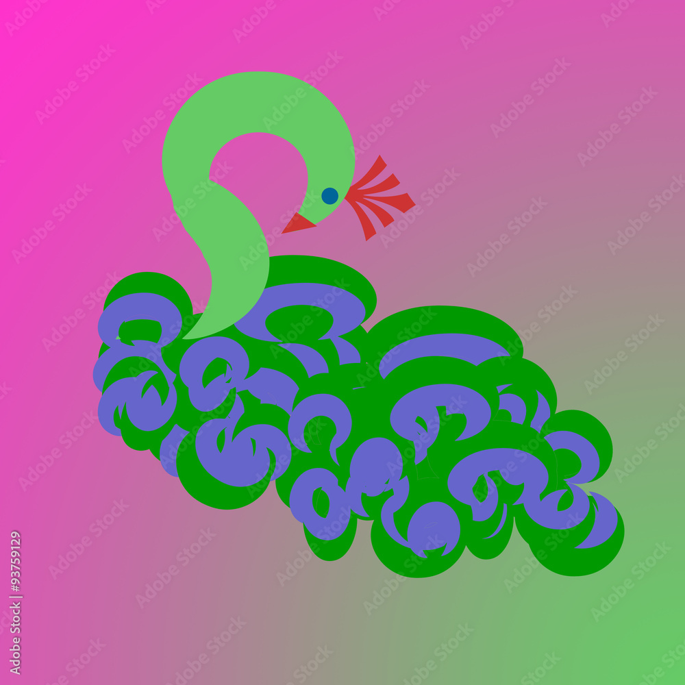 Obraz premium Peacock abstract