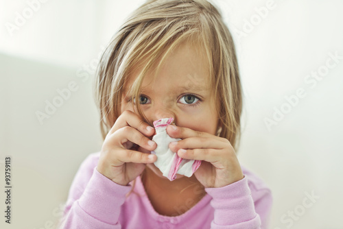 Canvas Print sick child