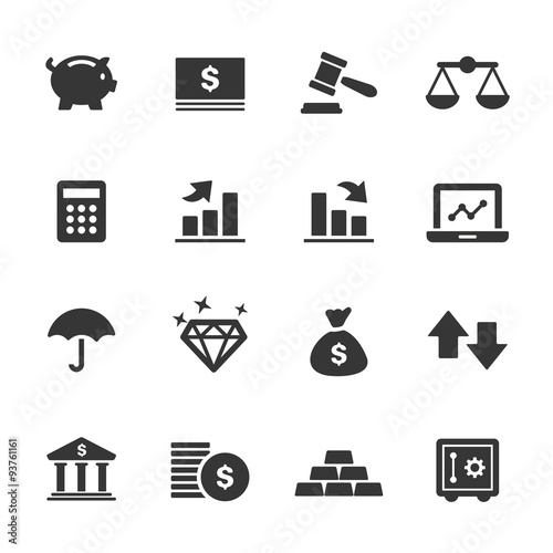 Finance icon set