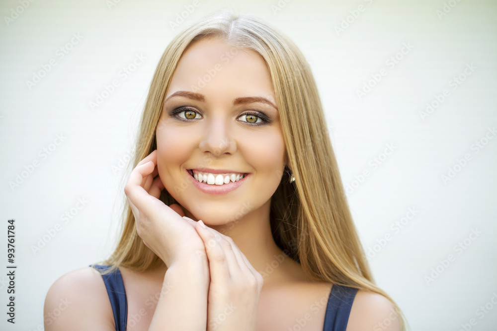 Portrait of attractive young blonde woman Portrait of attractive young blonde woman
