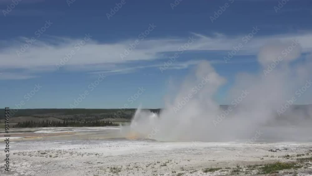 Clepsydra Geyser Fountain Paint Pot Yellowstone Park 4K Clepsydra Geyser Fountain Paint Pot Yellowstone Park 4K