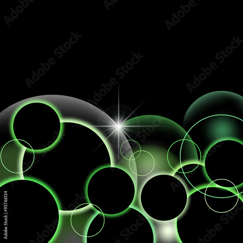 leuchtende Ringe - Vektor Grafik