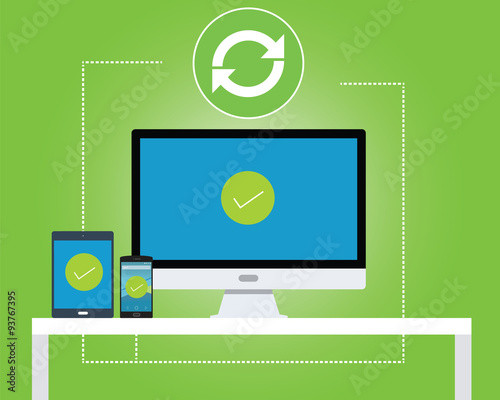 sync synchronize data multi platform computer pc notebook tab smarthphone
