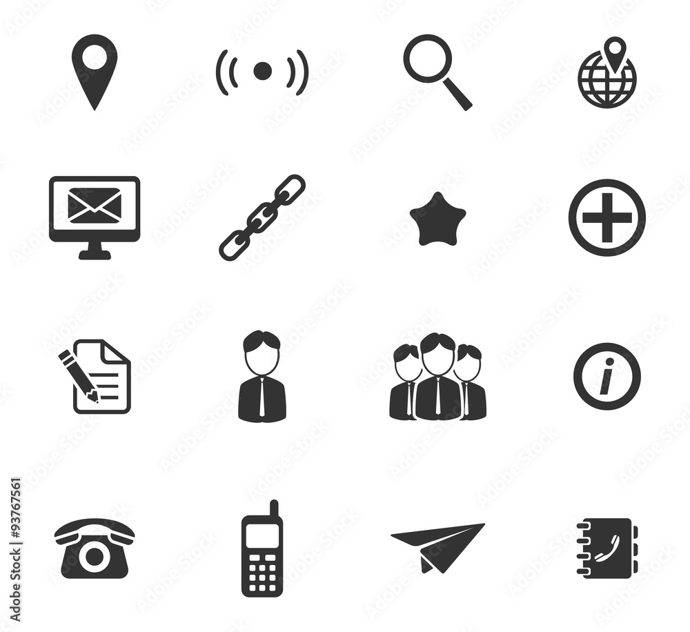 Contacts simply icons Contacts simply icons