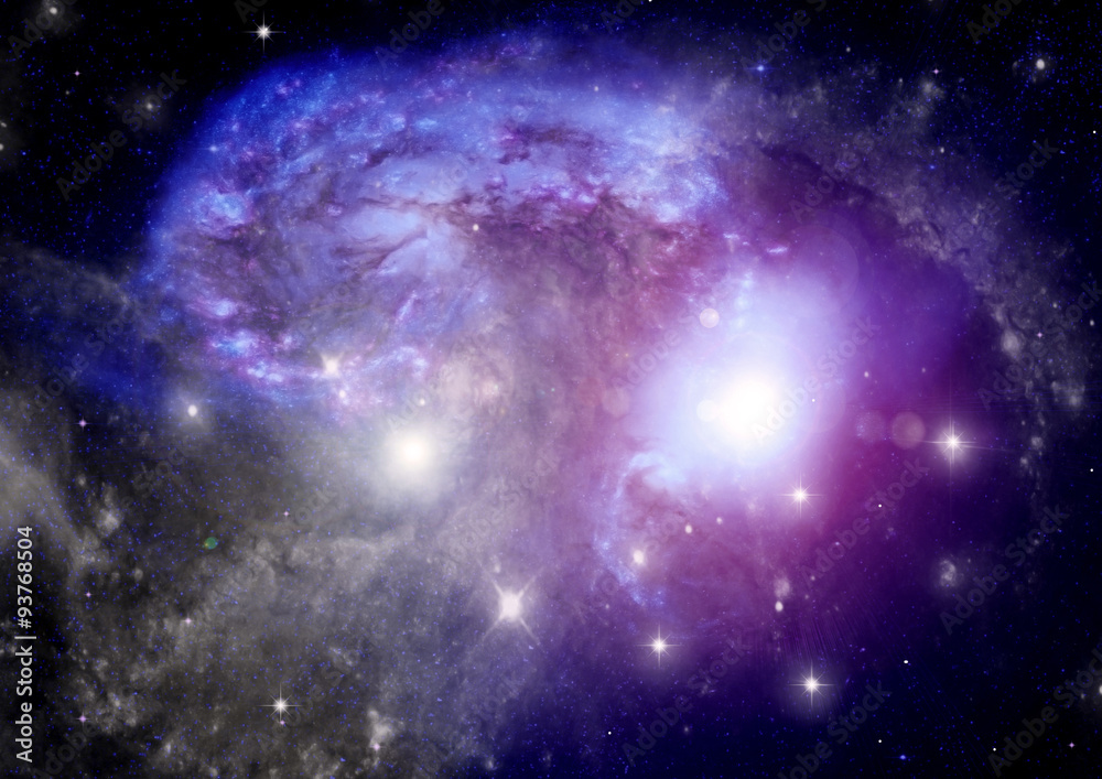 Fototapeta premium galaxy in a free space