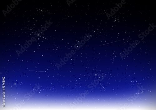 Night star sky vector.