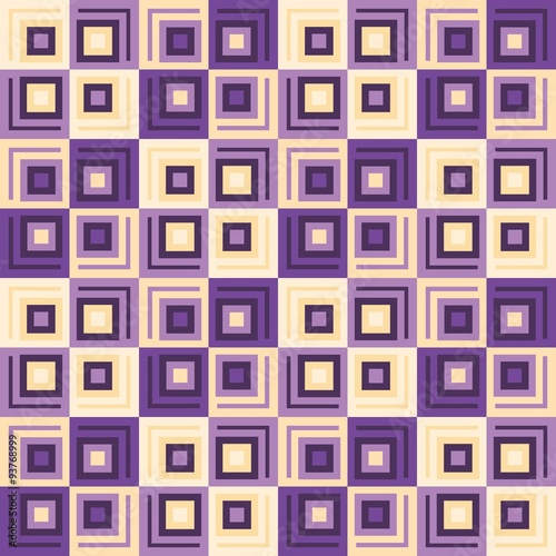 Cubix Squares Seamless Pattern