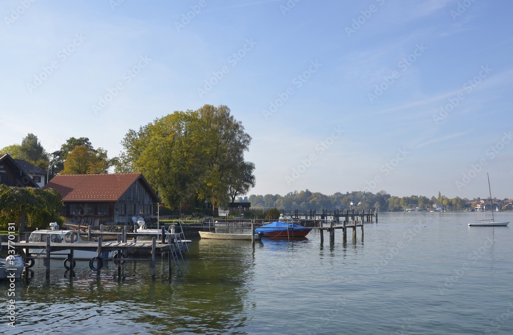Herbst auf der Fraueninsel im Chiemsee Herbst auf der Fraueninsel im Chiemsee