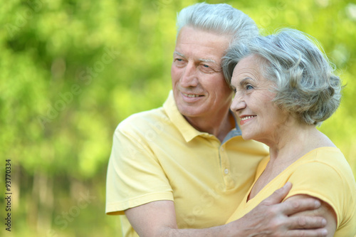 Mature couple in summer day