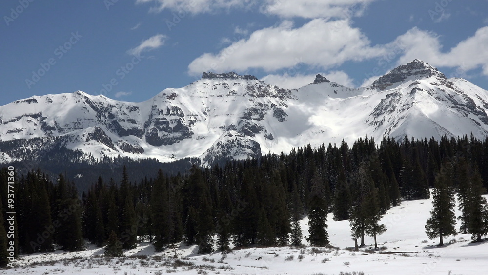 Rocky Mountains snow peaks clouds fast time lapse 4K 279 Rocky Mountains snow peaks clouds fast time lapse 4K 279