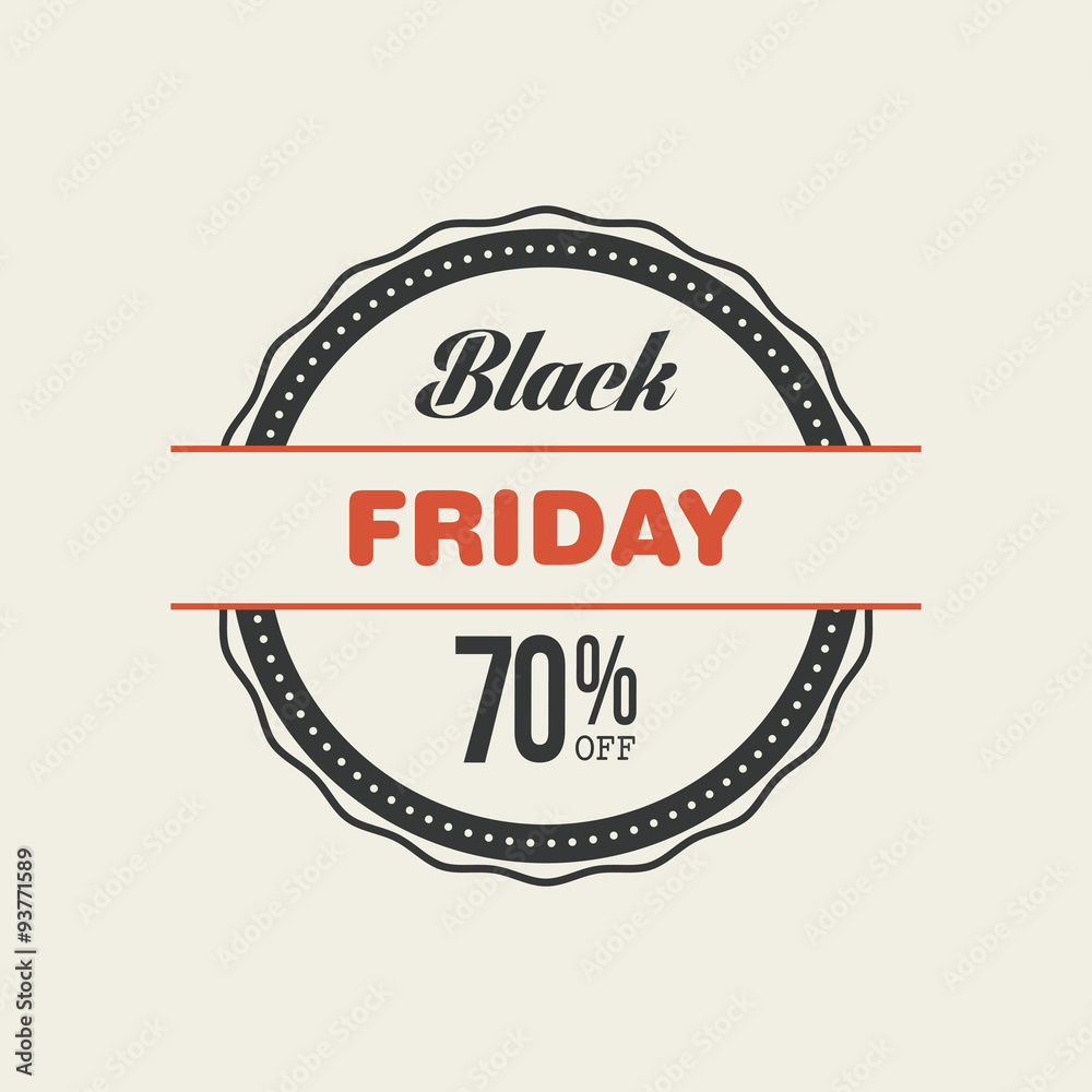 Fototapeta premium Black Friday