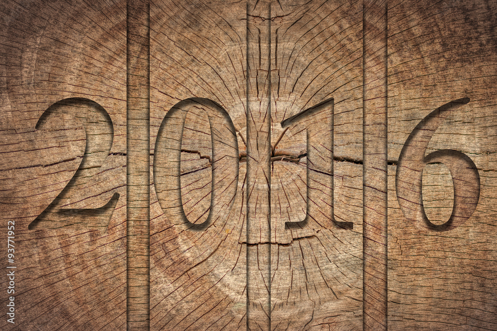 New Year Concept with Wooden Background New Year Concept with Wooden Background