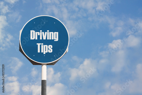 Driving Tips Sign