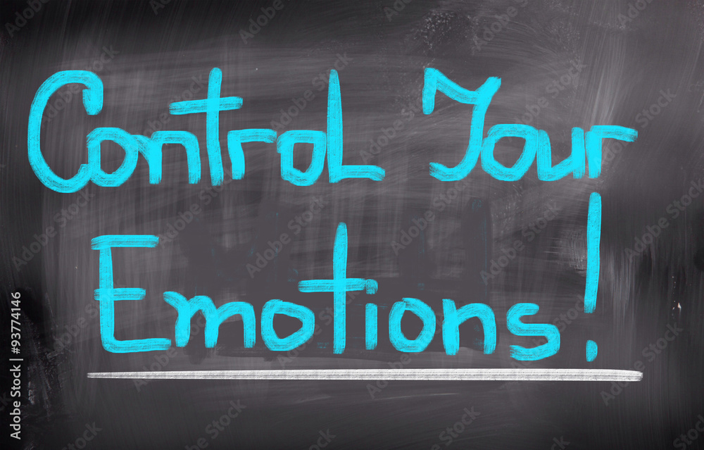 Control Your Emotions Concept