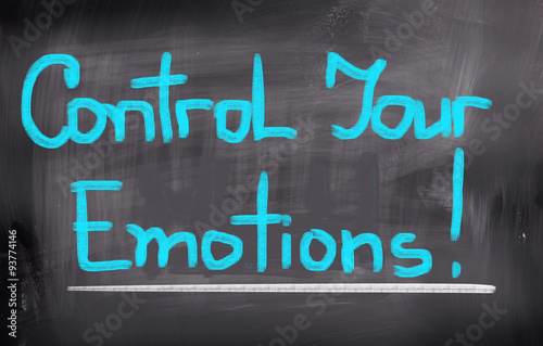 Control Your Emotions Concept © Krasimira Nevenova