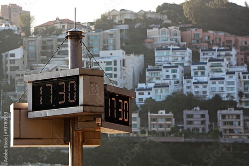 Canvas Print Clock at Repulse Bay, Hong Kong