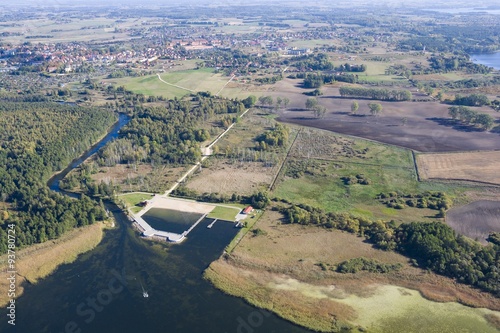 Aerial view of Mazury