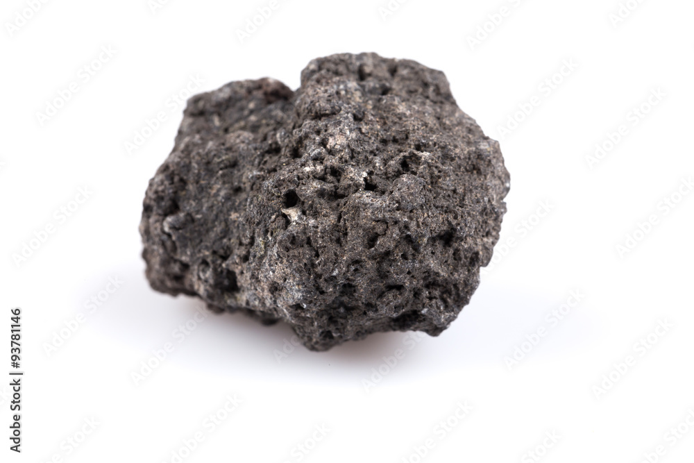 Volcanic stones on a white background Volcanic stones on a white background