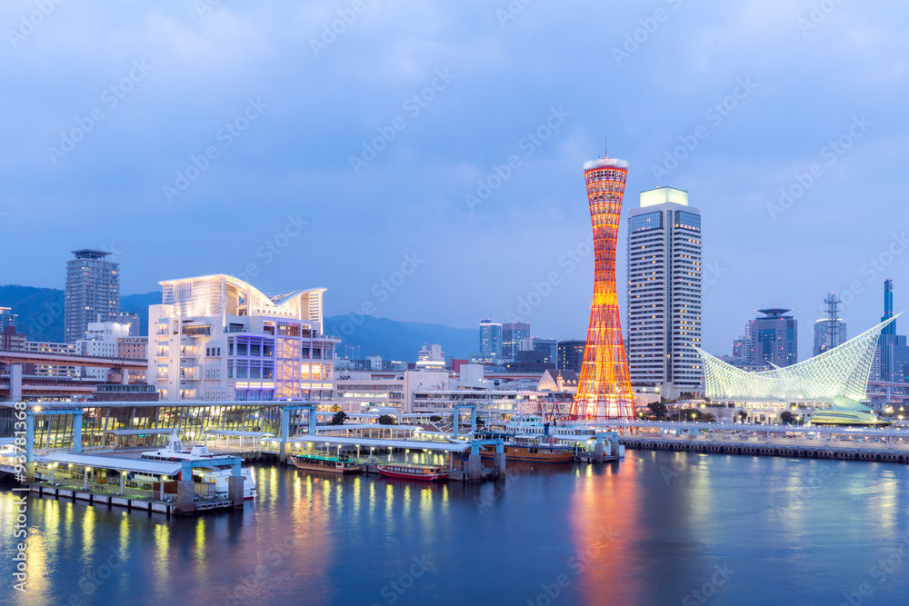 Kobe Tower - obrazy, fototapety, plakaty 