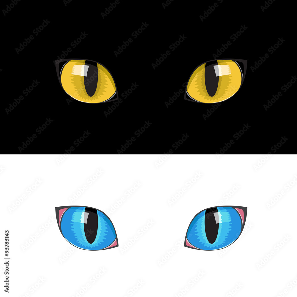 yellow cat eyes yellow cat eyes