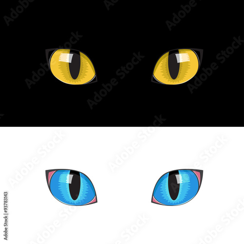 yellow cat eyes