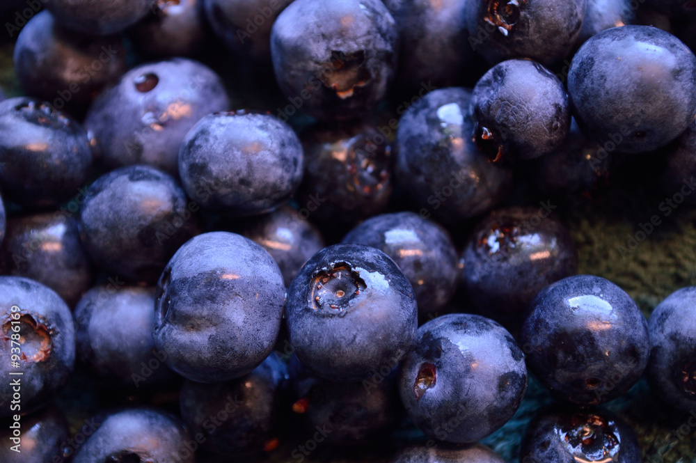 Fototapeta premium Fresh blueberry background