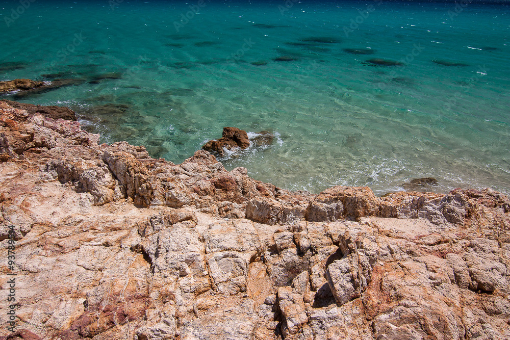Obraz premium Sea view in Pinus Village, Sardinia.