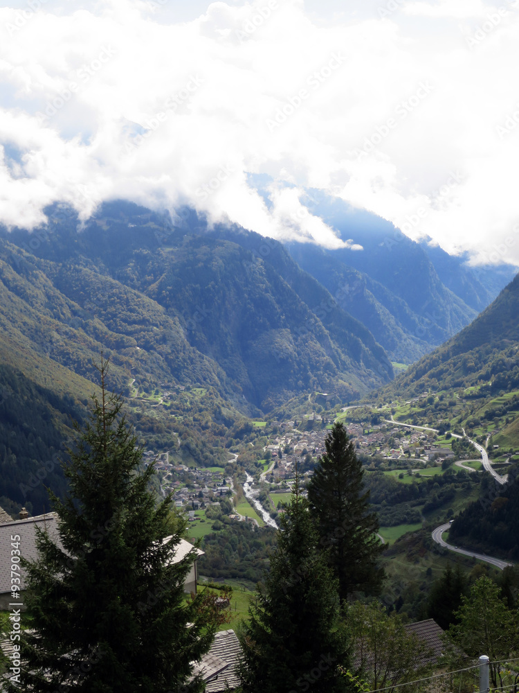Blick, San, Bernadinopass, Mesocco, Graubünden, Schweiz