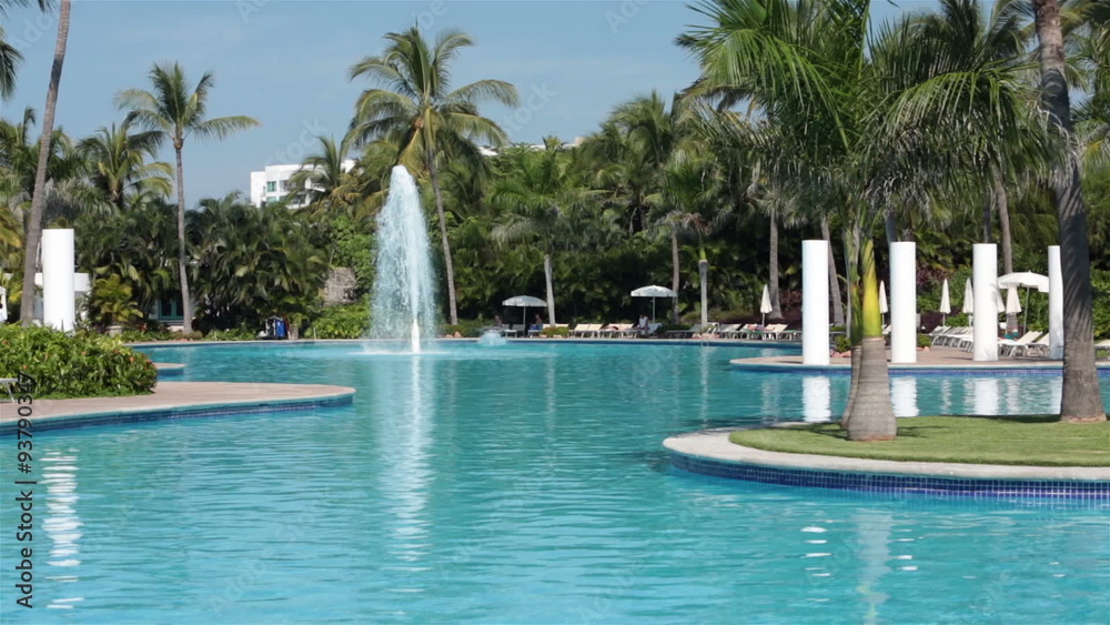 Swimming pool luxury resort fountain palms HD 4116 Swimming pool luxury resort fountain palms HD 4116