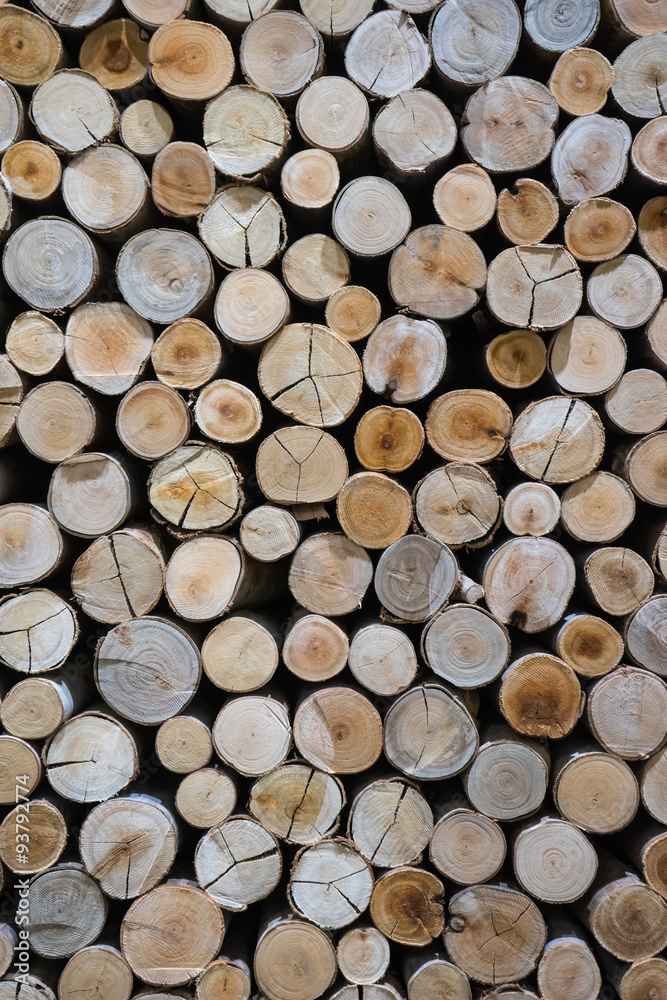 closeup of a pile of cut timber background closeup of a pile of cut timber background