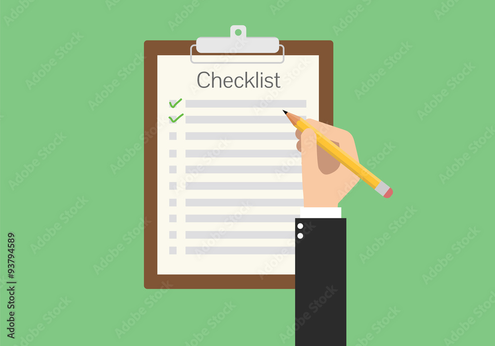 clipboard checklist clipboard checklist