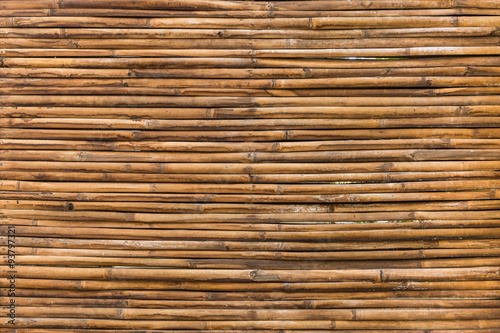 bamboo wood of fence wall background