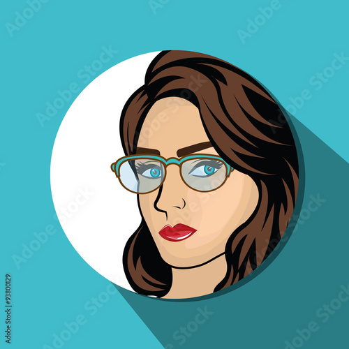 Pop art sexy women design