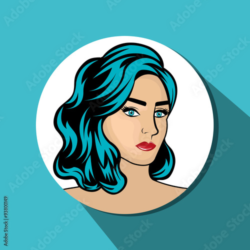 Pop art sexy women design