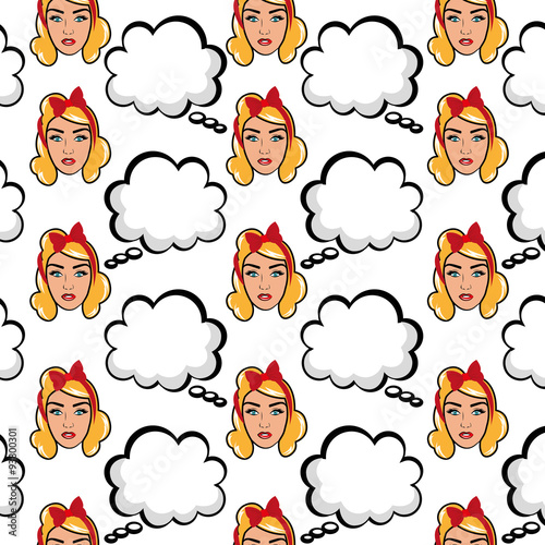 Pop art sexy women design