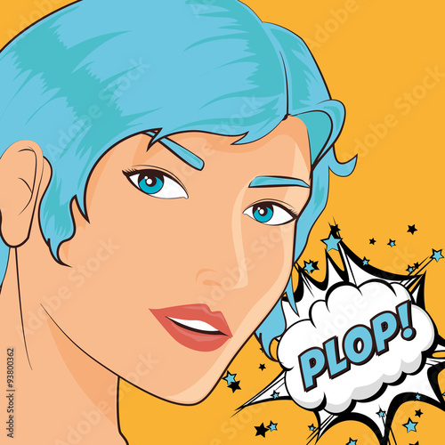Pop art sexy women design