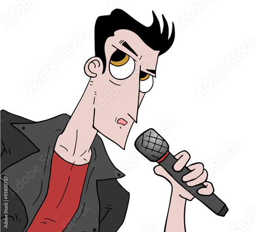 singer man illustration