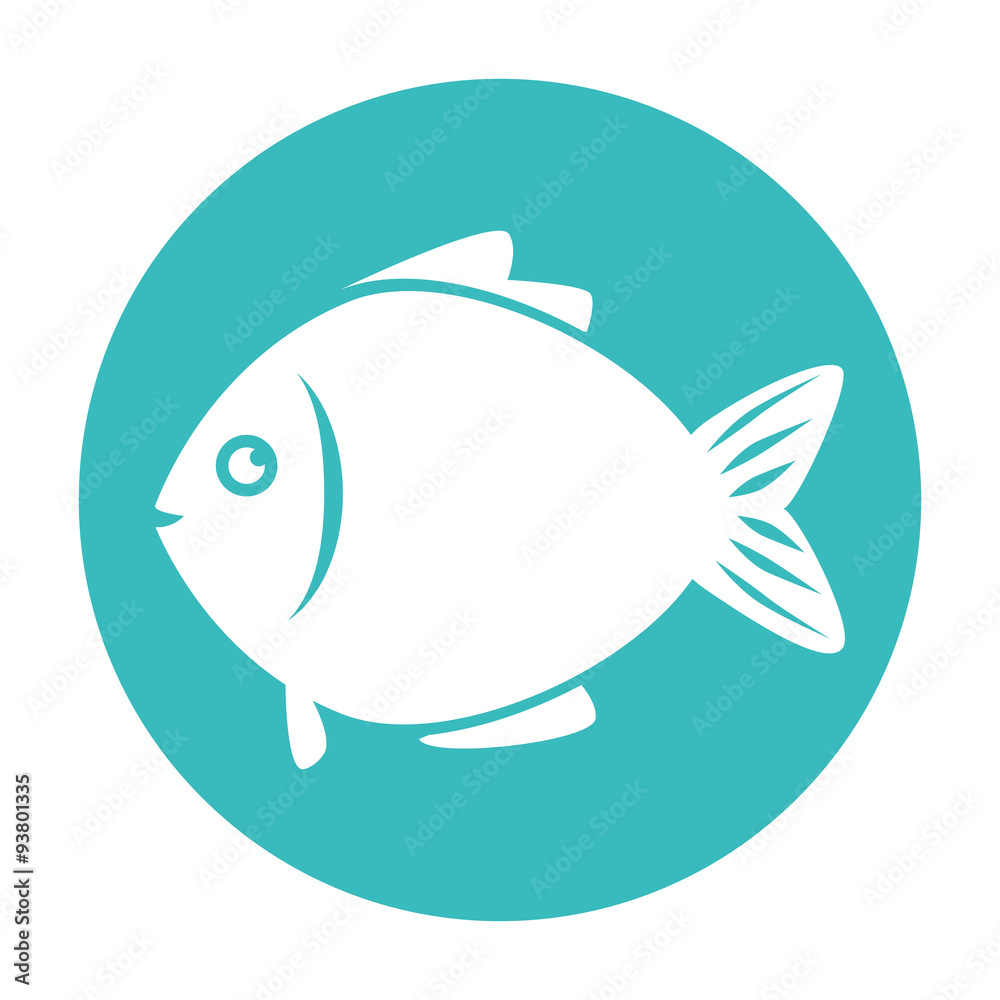 Obraz premium Fish icon graphic design