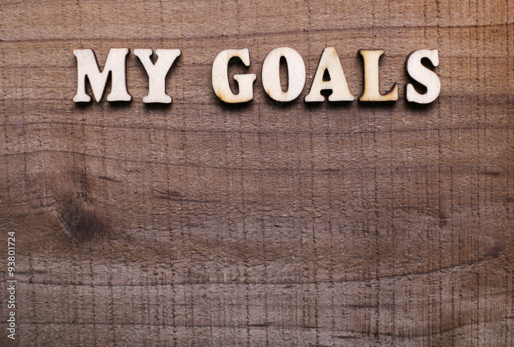 Fototapeta premium My Goals Background